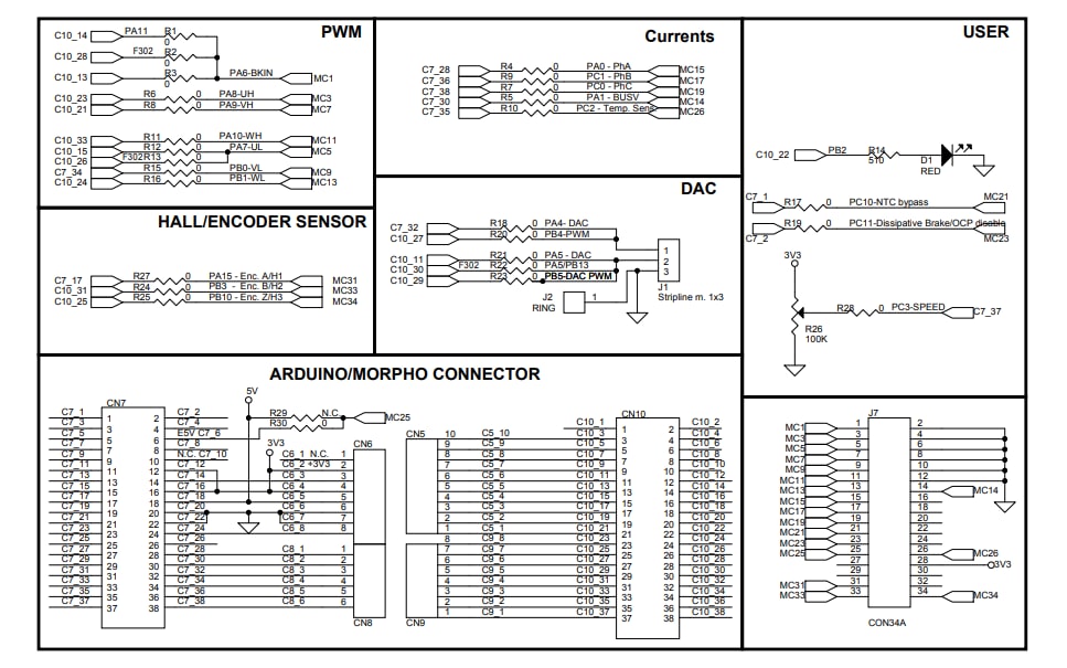 Schéma - STMicroelectronics Carte d'extension X-NUCLEO-IHM09M2